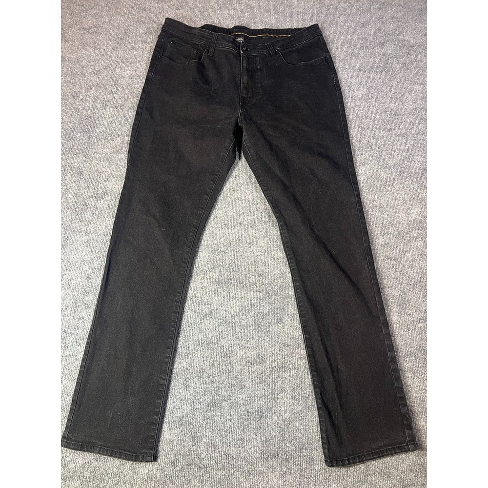 Nickel & Iron Men's 38x32 Black Slim Stretch Jeans | Modern Normcore Streetwear